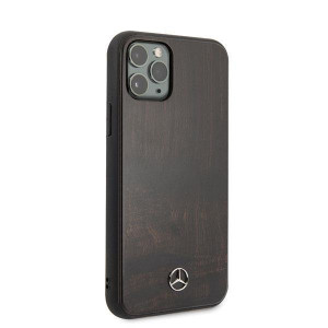 Оригинален твърд гръб MERCEDES Wood MEHCN58VWOBR - iPhone 11 Pro кафяв - Img 10