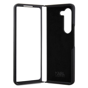Оригинален твърд калъф KARL LAGERFELD Silicone Ikonik KLHCZFD5SNIKBCK - Samsung Galaxy Z Fold5 черен - Img 6