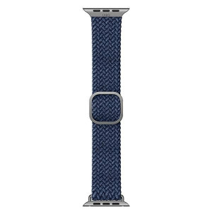 Плетена каишка UNIQ Aspen - Apple Watch 40mm SE / 40mm Series 6 / 40mm Series 5 / 40mm Series 4 / 38mm Series 3 / 38mm Series 2 / 38mm (1st gen) oxford blue - Img 6
