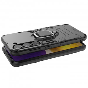 Подсилен гръб с магнитна стойка Ring Armor - Samsung Galaxy S23 черен - Img 4