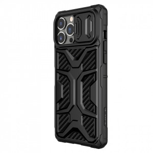 Подсилен гръб с подвижно покритие за камерата NILLKIN Adventruer - iPhone 13 Pro черен - Img 2