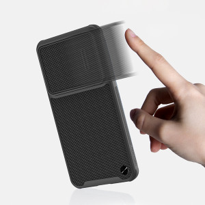 Подсилен гръб с подвижно покритие за камерата NILLKIN Textured S - Samsung Galaxy S23+ черен - Img 12
