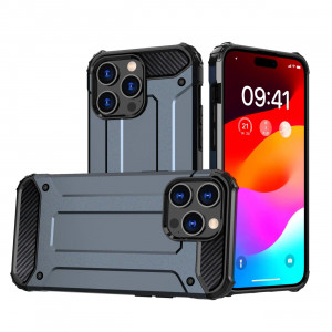 Подсилен гръб Hybrid Armor - iPhone 15 Pro син - Img 1