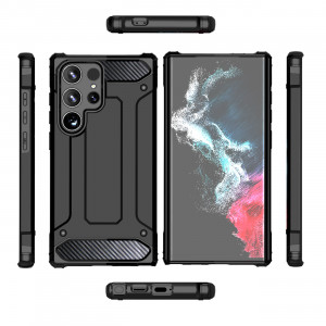 Подсилен гръб Hybrid Armor - Samsung Galaxy S24 Ultra черен - Img 4