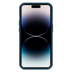 Подсилен гръб NILLKIN Super Frosted Shield Pro - iPhone 14 Pro Max син - Img 4