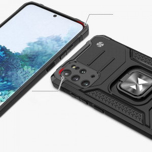 Подсилен гръб WOZINSKY Ring Armor със стойка - Samsung Galaxy S20+ / S20+ 5G розов - Img 2