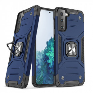 Подсилен гръб WOZINSKY Ring Armor със стойка - Samsung Galaxy S22+ син - Img 1