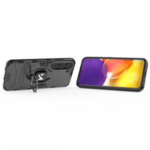 Подсилен гръб WOZINSKY Ring Armor със стойка - Samsung Galaxy S23+ черен - Img 15