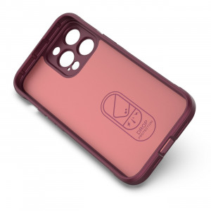 Подсилен гъвкав гръб Magic Shield - iPhone 14 Pro Max бордо - Img 7