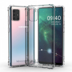 Подсилен силиконов гръб WOZINSKY Anti Shock Military Grade - Samsung Galaxy M51 прозрачен - Img 2