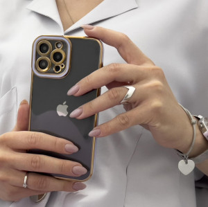 Прозрачен гръб с гел рамка Fashion - iPhone 12 Pro червен - Img 5
