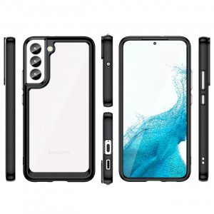 Прозрачен гръб с гел рамка Outer Space - Samsung Galaxy S23+ черен - Img 2