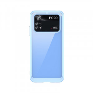 Прозрачен гръб с гел рамка Outer Space - Xiaomi Poco M4 Pro 5G син - Img 1