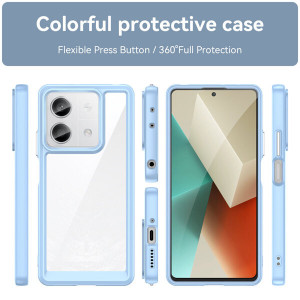 Прозрачен гръб с гел рамка Outer Space - Xiaomi Redmi Note 13 Pro 5G син - Img 2