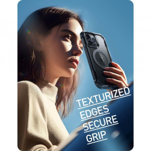Прозрачен калъф 360° с черна рамка SUPCASE IBLSN ARES MagSafe - iPhone 15 Pro Max - Img 8