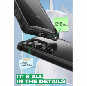 Прозрачен калъф 360° с черна рамка SUPCASE Iblsn Ares - Samsung Galaxy S22 Ultra - Img 7