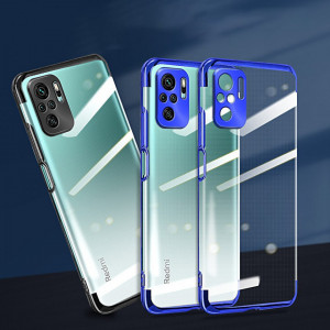 Прозрачен силиконов гръб с цветен кант Clear Color - Xiaomi Redmi Note 10 5G / Poco M3 Pro / M3 Pro 5G черен - Img 8