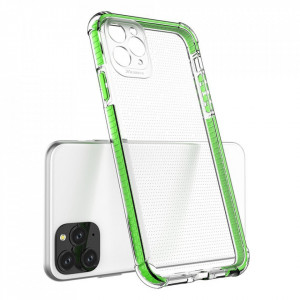 Прозрачен силиконов гръб с цветен кант Spring Armor - iPhone XS Max син - Img 4