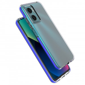 Прозрачен силиконов гръб с цветен кант Spring - Xiaomi Redmi 10 / 10 2022 / Note 11 4G светлосин - Img 4