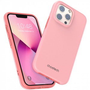 Противоударен гръб CHOETECH MFM Anti-drop MagSafe - iPhone 13 Pro розов - Img 9