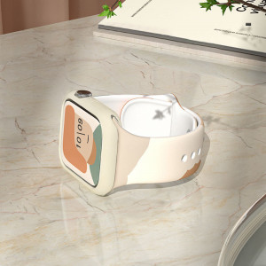 Силиконова каишка Moro - Apple Watch 44mm SE / 44mm Series 6 / 44mm Series 5 / 44mm Series 4 / 42mm Series 3 / 42mm Series 2 (6) камуфлаж - Img 4