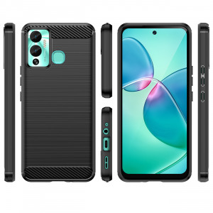 Силиконов гръб Carbon - Infinix Hot 12 Play NFC / Hot 12 Play черен - Img 2