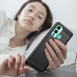 Силиконов гръб Carbon - Infinix Hot 12 Play NFC / Hot 12 Play черен - Img 7