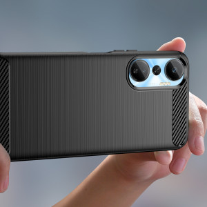 Силиконов гръб Carbon - Infinix Hot 20 черен - Img 5
