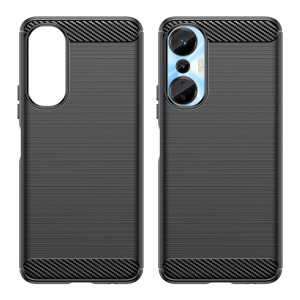 Силиконов гръб Carbon - Infinix Hot 20S черен - Img 8