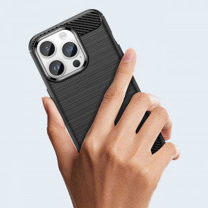 Силиконов гръб Carbon - iPhone 14 Pro черен - Img 13