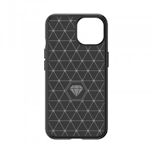 Силиконов гръб Carbon - iPhone 15 син - Img 3