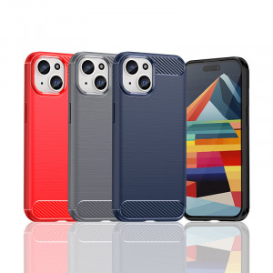 Силиконов гръб Carbon - iPhone 15 черен - Img 6
