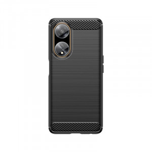 Силиконов гръб Carbon - OPPO A98 черен - Img 7