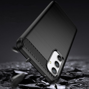 Силиконов гръб Carbon - Realme 10 Pro черен - Img 3