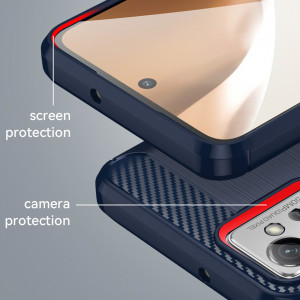 Силиконов гръб Carbon - Realme C35 черен - Img 6