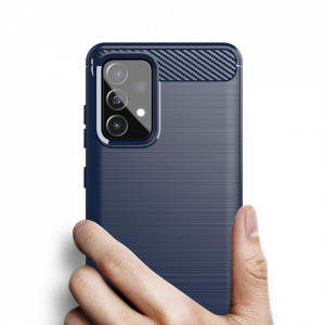 Силиконов гръб Carbon - Samsung Galaxy A72 син - Img 4