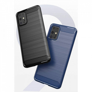 Силиконов гръб Carbon - Samsung Galaxy S20 Ultra / S20 Ultra 5G черен - Img 5