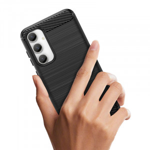 Силиконов гръб Carbon - Samsung Galaxy S23 FE черен - Img 5