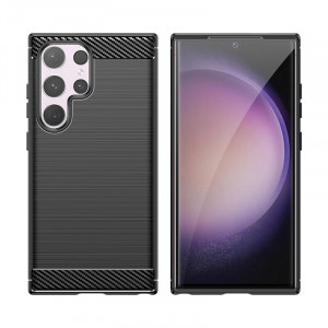 Силиконов гръб Carbon - Samsung Galaxy S24 Ultra черен - Img 5