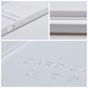 Силиконов гръб Card с портфейл за документи - iPhone 15 Pro бял - Img 9