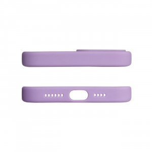 Силиконов гръб Design - iPhone 12 Pro Max лилав с цветя - Img 2