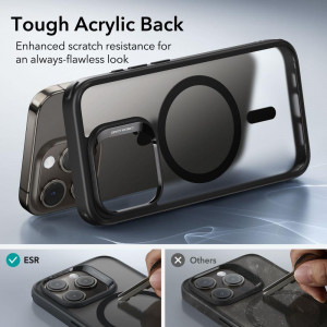 Силиконов гръб ESR Classic Hybrid Halolock MagSafe - iPhone 15 Pro Max черен мат - Img 12