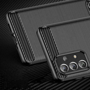 Силиконов гръб FORCELL Carbon - Samsung Galaxy A72 черен - Img 16