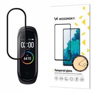 Стъклен протектор 9H с пълно покритие Wozinsky Full Glue - Xiaomi Mi Band 5 с черна рамка - Img 1