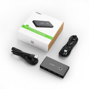 Суич UGREEN 2x USB Type A към 4x USB Type A 3.2 Gen.1 (US216 30768) черен - Img 5