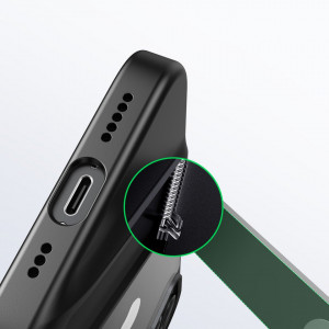 Твърд гръб с гел рамка и стойка UGREEN Kickstand - iPhone 14 Plus черен - Img 7