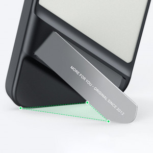 Твърд гръб с гел рамка и стойка UGREEN Kickstand - iPhone 14 Pro черен - Img 12