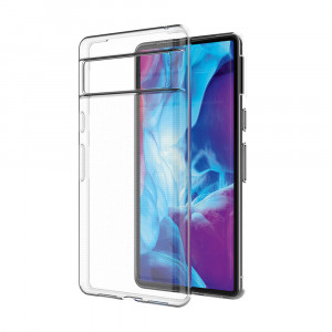 Тънък силиконов гръб 0.5mm - Google Pixel 7a прозрачен - Img 2