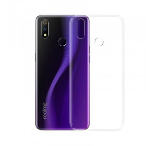 Тънък силиконов гръб 0.5mm - Realme 5 прозрачен - Img 2