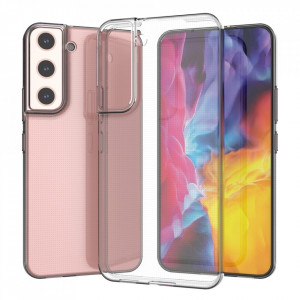 Тънък силиконов гръб 0.5mm - Samsung Galaxy S22+ прозрачен - Img 4